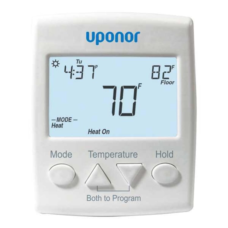 Uponor A3040521 Set Point 521 Programmable Thermostat With Floor Sensor, Domestic