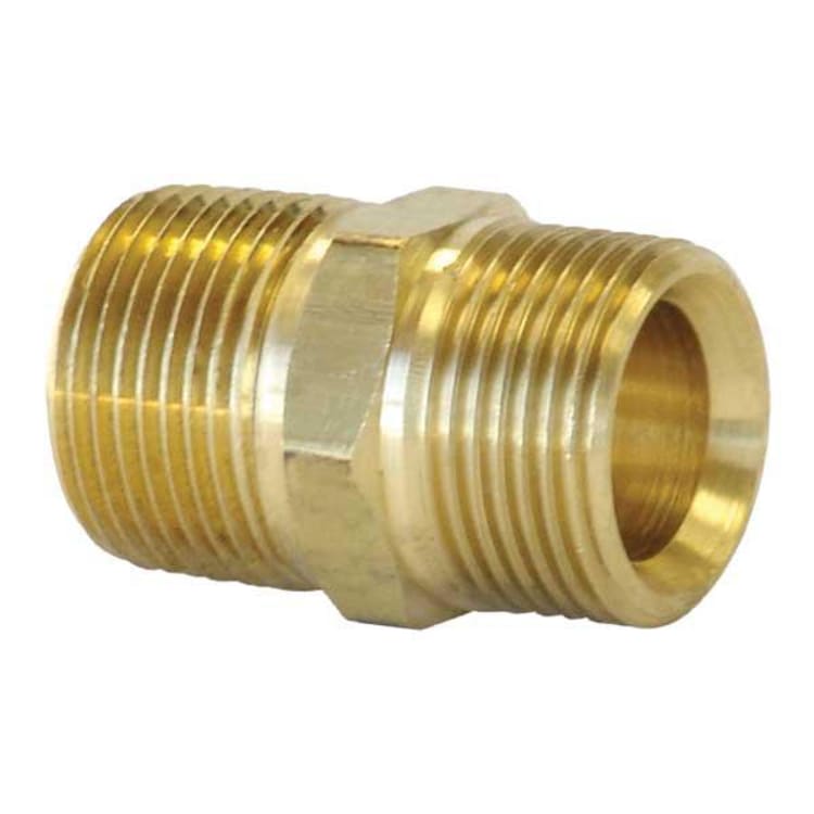 Uponor A4322075 QS-Style Conversion Nipple, R20 x 3/4 in, NPT, 125 psi, Brass