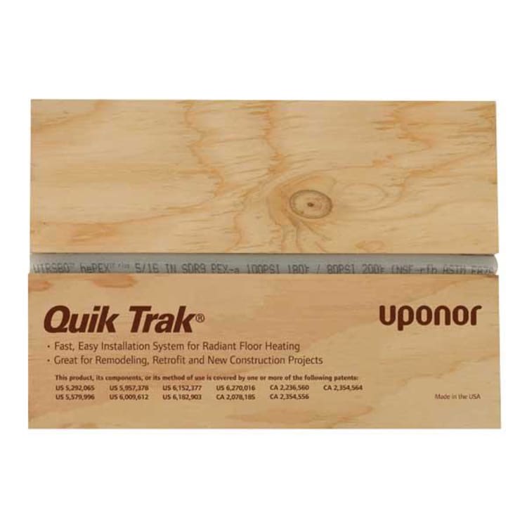 Uponor Quik Trak® A5060761 Fully Assembled Set Hydronic Panel, 48 in L x 7 in W, For Use With 5/16 in Wirsbo hePEX™ Plus Tubing