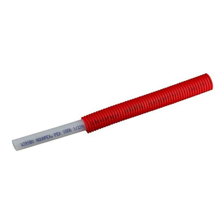 Uponor AquaPEX® F1092750 Pre-Sleeved Tubing, 3/4 in Nominal, 1.13 in ID x 1.36 in OD x 400 ft Coil L, Red, PEX