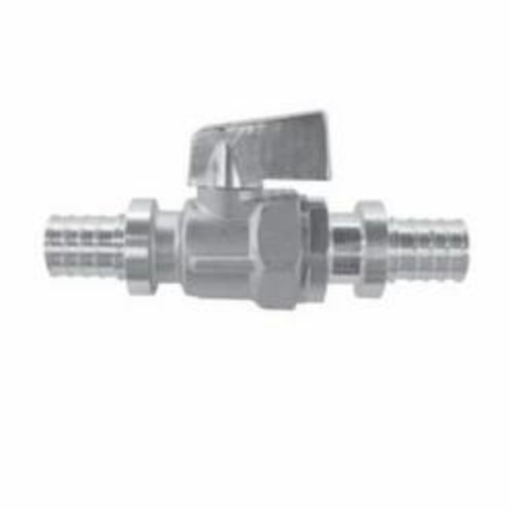 Uponor K4875050 Angle Ball Valve, 1/2 x 1/2 in, PEX, Brass Body