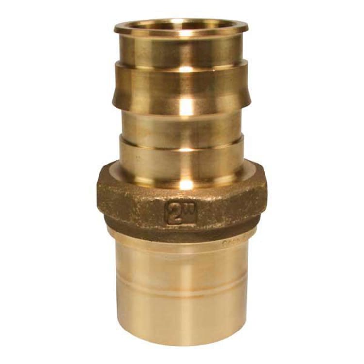 Uponor ProPEX® LFP4502020 Press Fitting Adapter, 2 in, PEX x Copper, 250 psi, Brass, Import