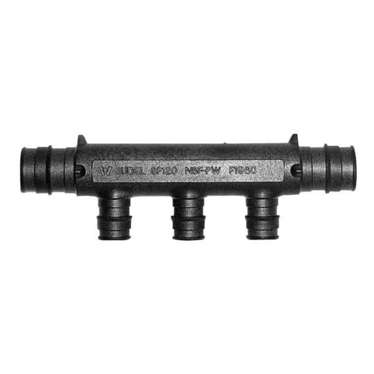 Uponor Q2237557 Flow-Through Tee, 3/4 in, ProPEX®, Polysulfone, Domestic