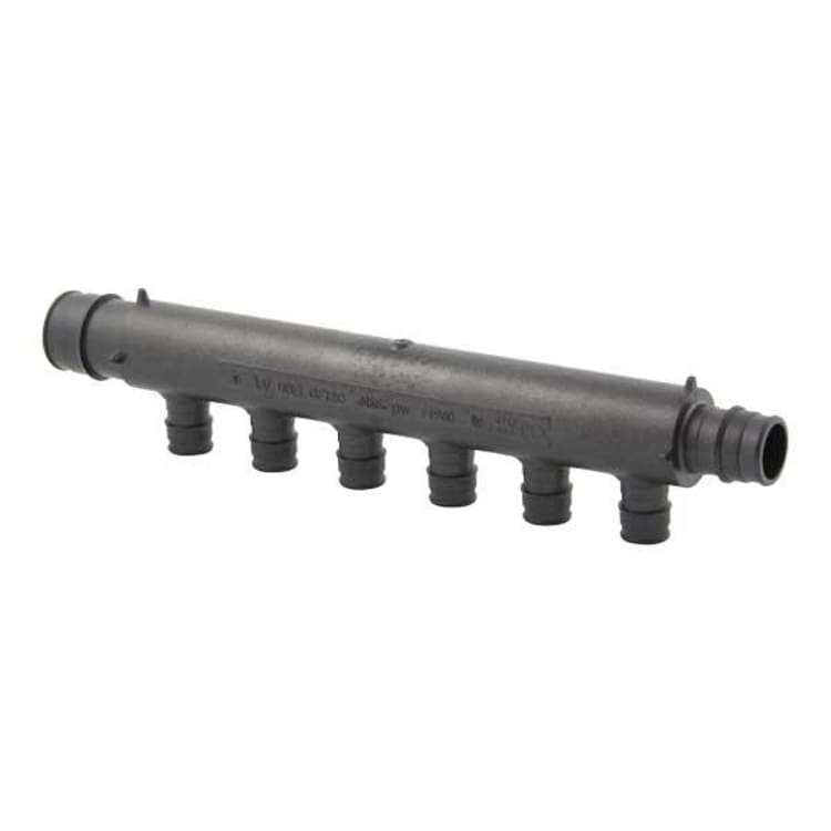 Uponor Q2261057 Flow-Through Tee, 1 x 3/4 in, ProPEX®, Polysulfone, Domestic