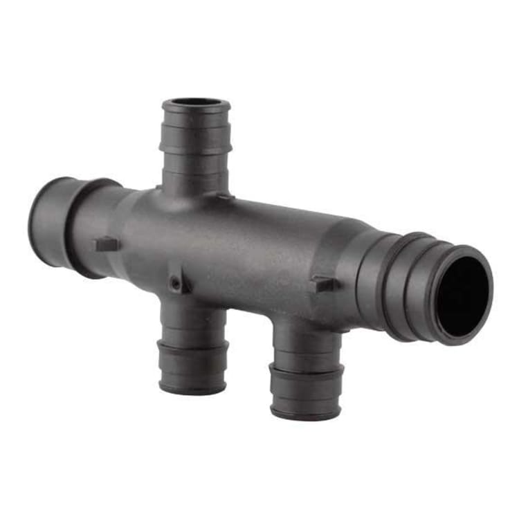 Uponor Q2337557 Flow-Through Opposing Tee, 3/4 in, ProPEX®, Polysulfone, Domestic