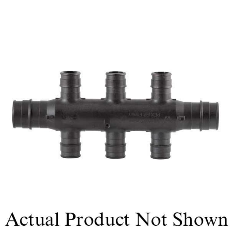 Uponor Q2367557 Flow-Through Opposing Tee, 3/4 in, ProPEX®, Polysulfone, Domestic