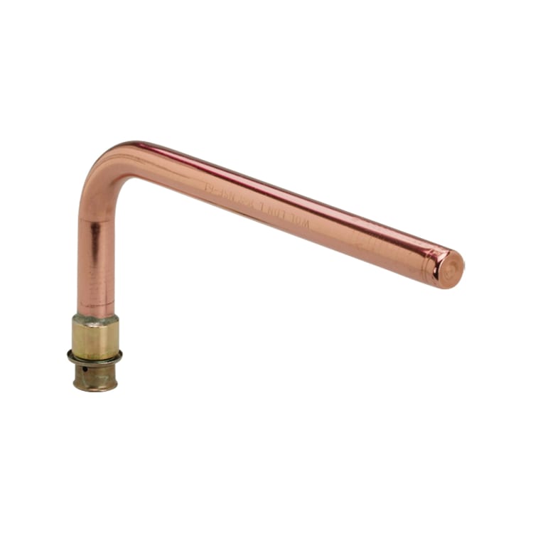 Viega 92421 PureFlow® 90 deg Stub-Out, 1/2 in, Press x Fitting, Copper, Domestic