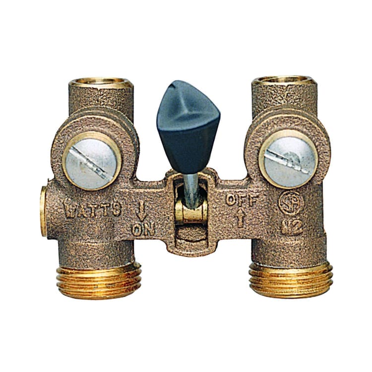 WATTS® 0006644 2-M2 Duo-Cloz™ Manual Shutoff Valve, 1/2 in, 150 psi, Brass Body