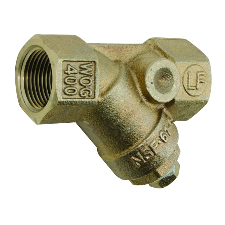 WATTS® 0379111 LF777SI Wye Strainer, 1/2 in, NPT, 2-3/4 in OAL, Brass