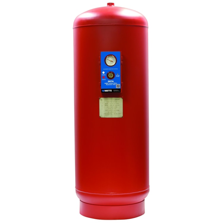WATTS® 0212033 DETA Pressurized Expansion Tank, 45 gal Tank, 30 gal Acceptance, 150 psi Pressure, 20 in Dia x 39 in H