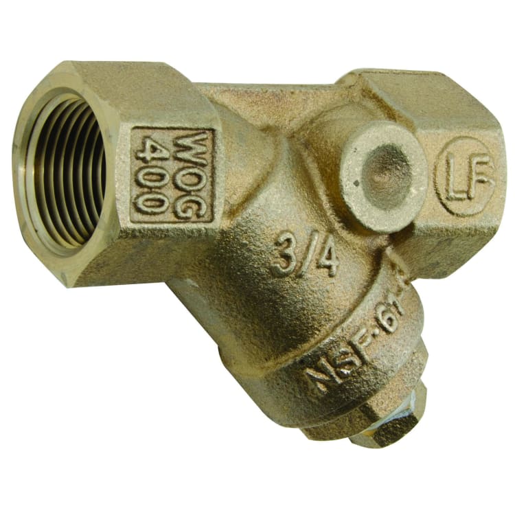 WATTS® 0379112 LF777SI Wye Strainer, 3/4 in Nominal, 3-3/16 in OAL, FNPT Connection, EPDM Softgoods, Import