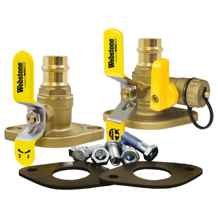 Webstone H-81413HVKIT Circular Pump Installation Kit, 3/4 in Nominal, Press x Flange End Style, Brass Body, Import