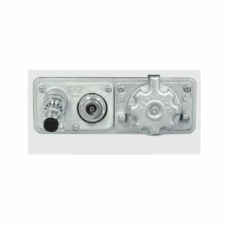 Woodford® HC67-20 Model HC67 Freezeless Hot and Cold Mixer Automatic Draining Wall Hydrant With Double Check Backflow Preventer, 3/4 in, FNPT, 20 in THK Wall, 125 psi, Domestic