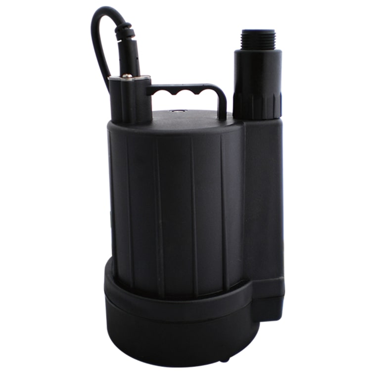Zoeller® 42-0007 Floor Sucker Model 42 Submersible Utility Pump, 11 gpm at 10 ft/15 gpm at 5 ft/6 gpm at 15 ft Flow Rate, 1 in NPT Outlet, 1 Phase , 1/6 hp, Import