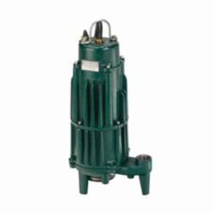 Zoeller® The Shark® 840-0007 Dual Seal Grinder Pump, 45 gpm Max Flow, Non-Automatic, 104 ft Max Head, 200 VAC, 3 ph