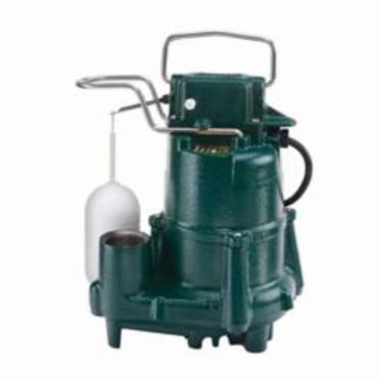 Zoeller® 98-0005 Flow-Mate 98 Single Seal Submersible Pump With Single Seal, 72 gpm Flow Rate, 1-1/2 in NPT Outlet, 1 ph, 1/2 hp, Cast Iron