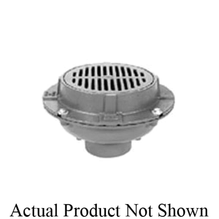 Zurn® Z550-3NH-Y Medium Duty Area Drain, 3 in Outlet, No-Hub Connection, Cast Iron Drain