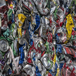 Recycled cans in Muscle Shoals