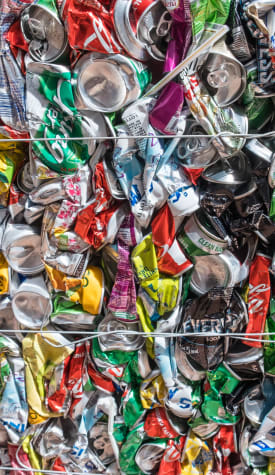 Squeezed Aluminum Beverage Cans
Credits: iStock/rrecrutt