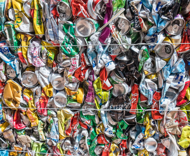 Squeezed Aluminum Beverage Cans
Credits: iStock/rrecrutt