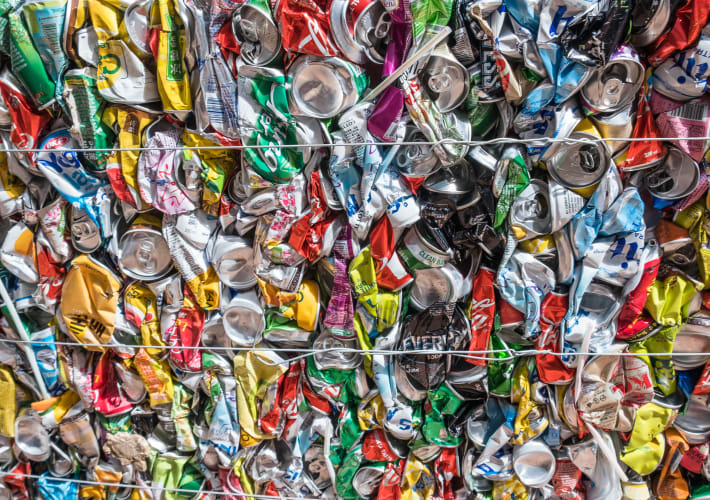 Squeezed Aluminum Beverage Cans
Credits: iStock/rrecrutt