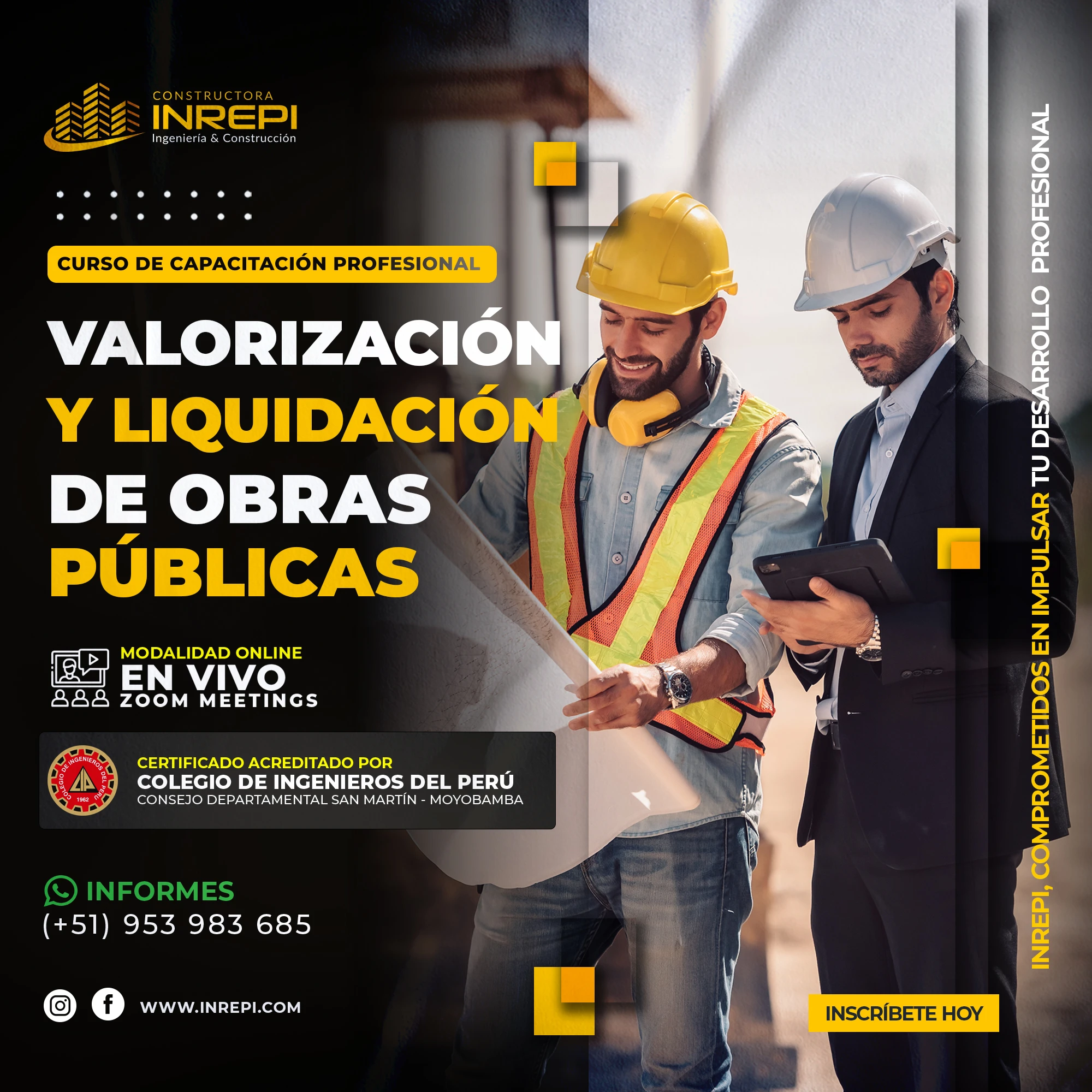 Valorización y Liquidación de Obras Públicas