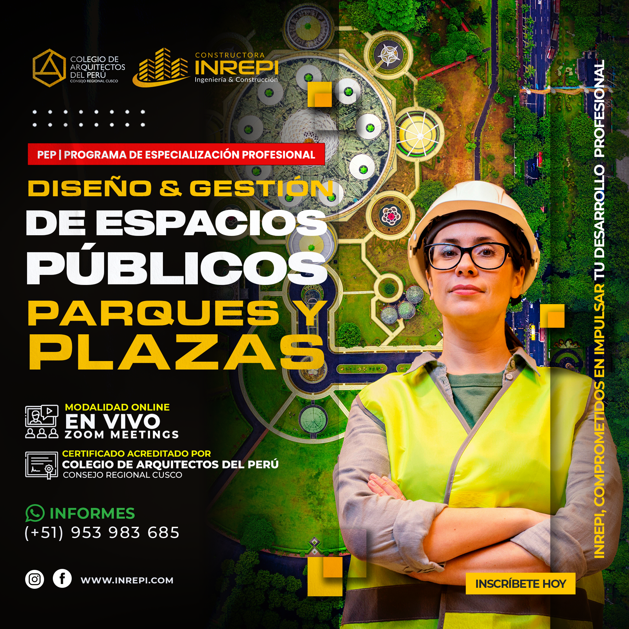 Diseño y Gestión de Espacios Públicos, Parques y Plazas