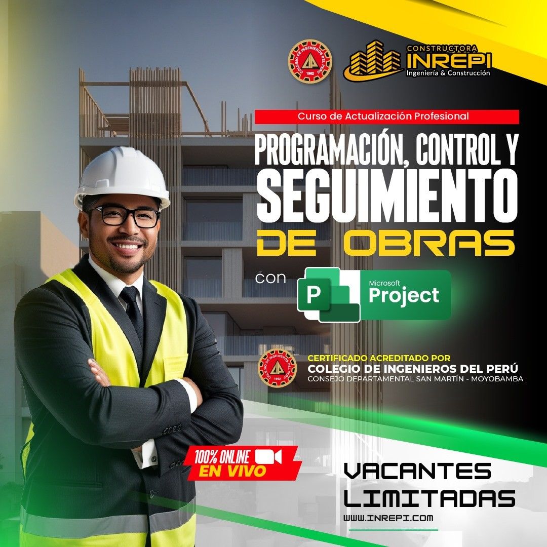 Programación, Control y Seguimiento de Obras con MS Project