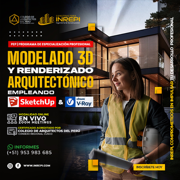Modelado 3D y Renderizado Arquitectónico con SketchUp y V-Ray
