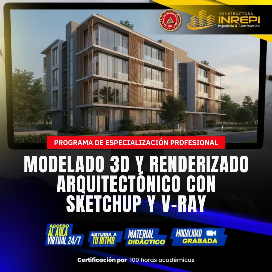 Modelado 3D y Renderizado Arquitectónico con SketchUp y V-Ray