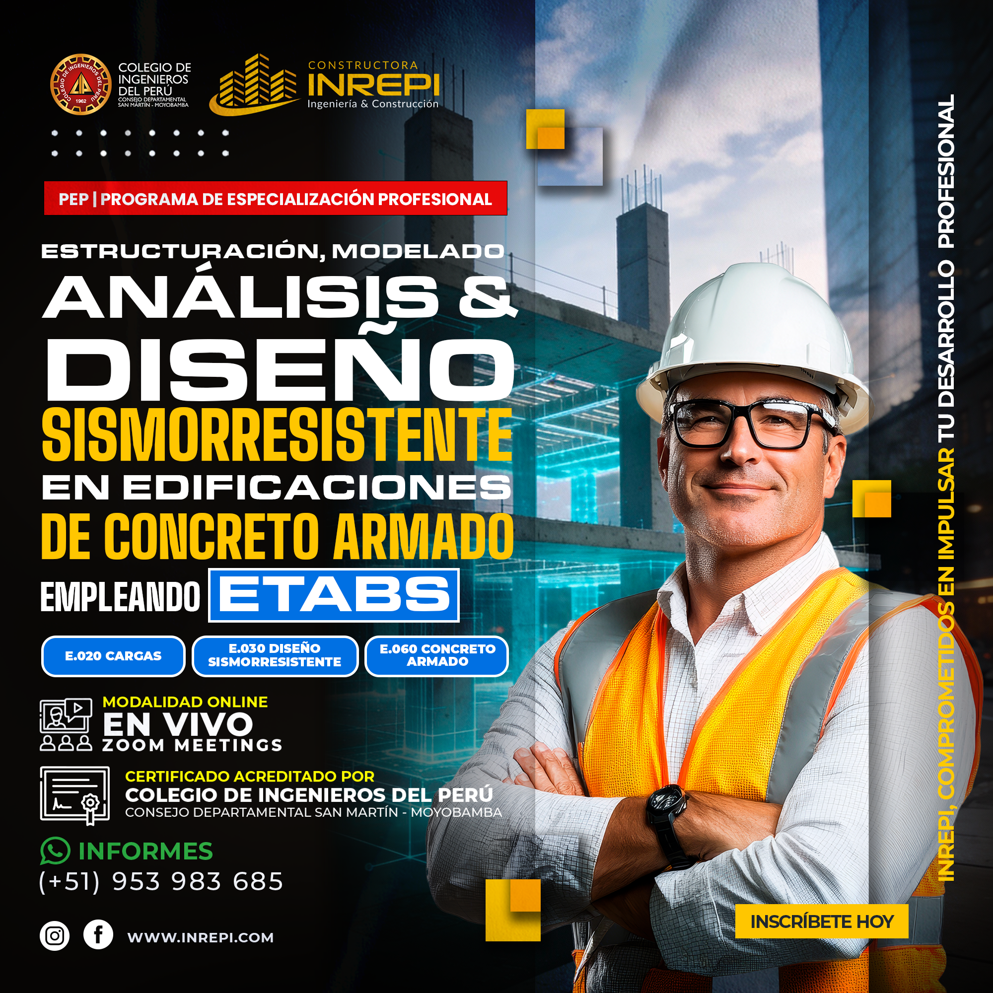 Estructuración, Modelado, Análisis y Diseño Sismorresistente en Edificaciones de Concreto Armado empleando ETABS