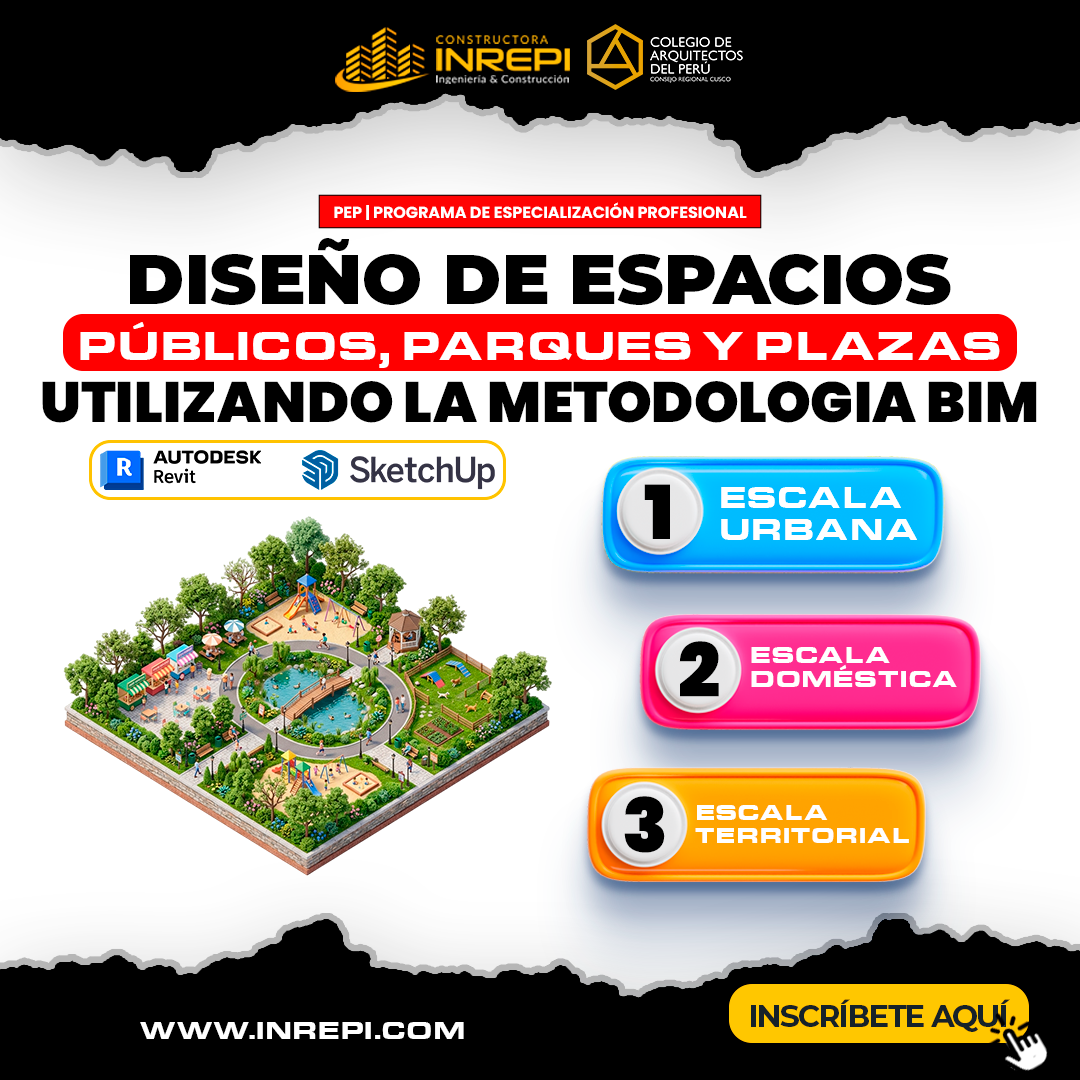 Diseño de Espacios Públicos, Parques y Plazas Utilizando la Metodología BIM