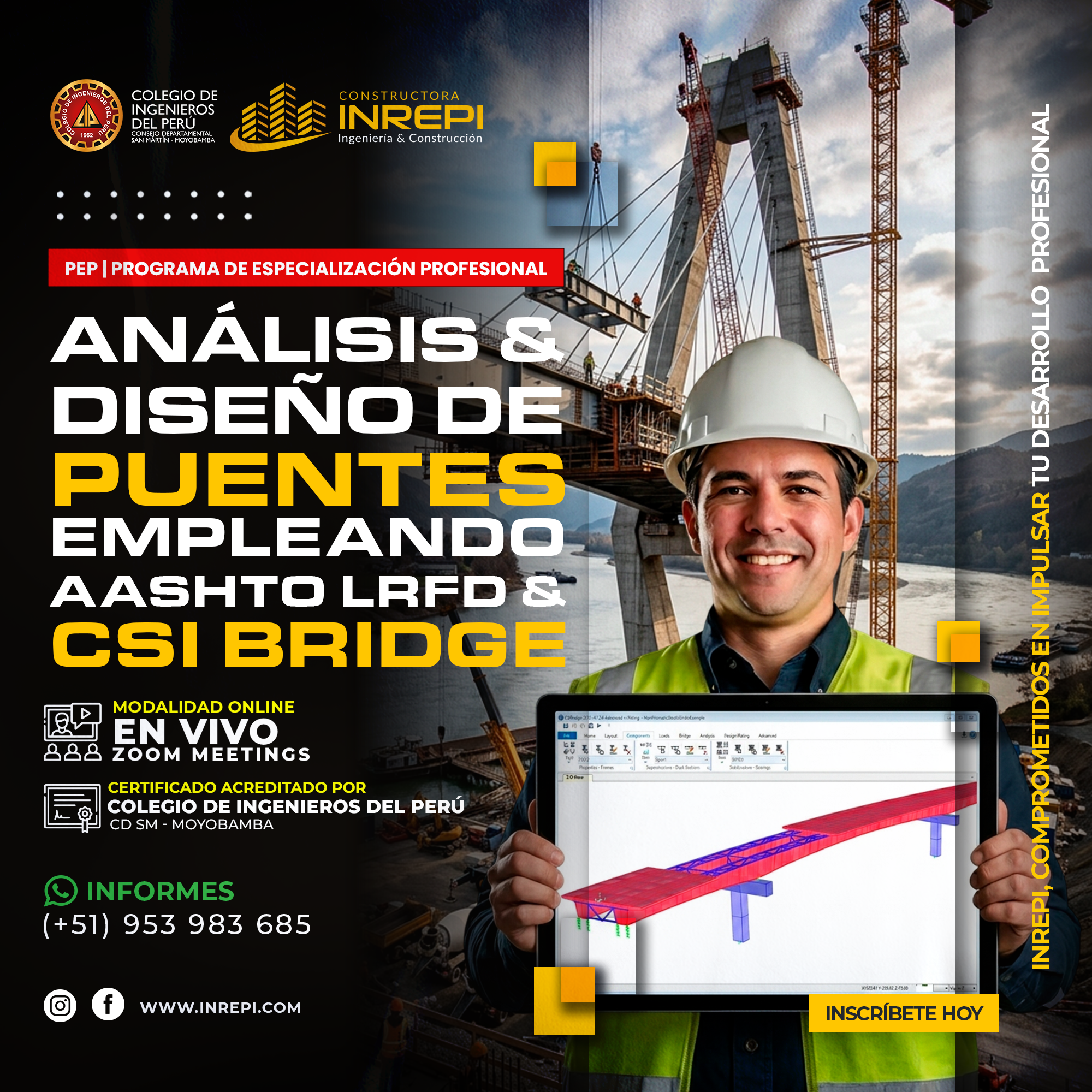 Análisis y Diseño de Puentes con AASHTO LRFD y CSI BRIDGE