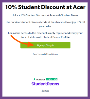 How to get Acer Student Discount