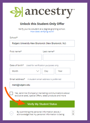 How to get Ancestry.com Student Discount