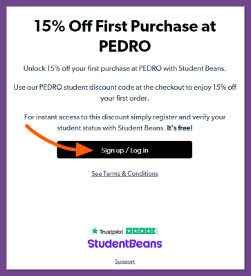 How to get Pedro Shoes Student Discount