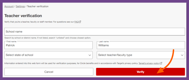 How to get Target Student Discount