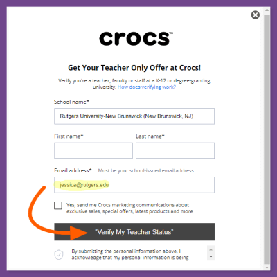 How to get Crocs Student Discount