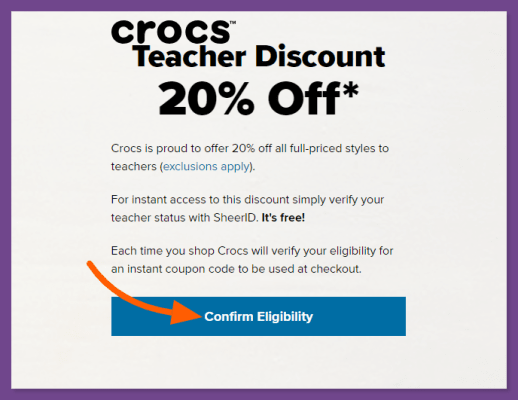 How to get Crocs Student Discount