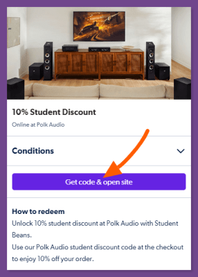 How to get Polk Audio Student Discount