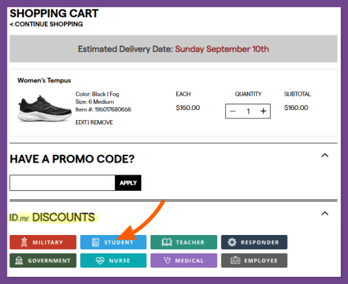 How to get Saucony Student Discount