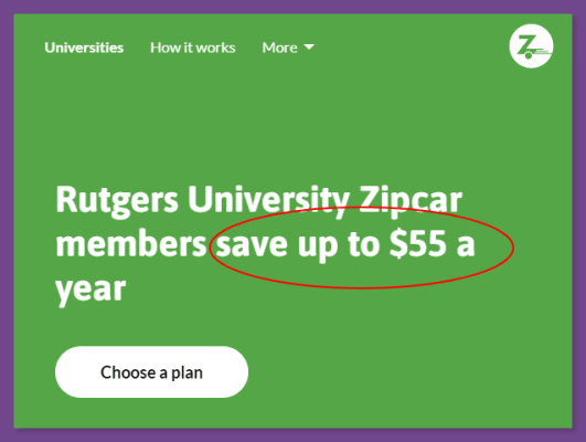 How to get Zipcar Student Discount