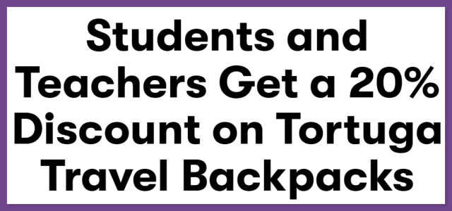 How to get Tortuga Backpacks Student Discount