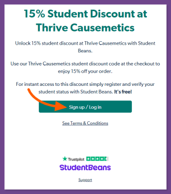 How to get Thrive Causemetics Student Discount