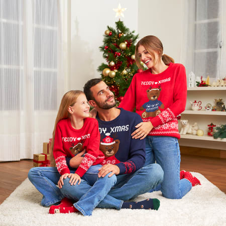 Maglie di shop natale per famiglia