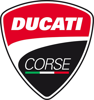 Felpa con cappuccio grigia da uomo con logo sul petto e fettuccia logata  lungo le maniche Ducati Corse