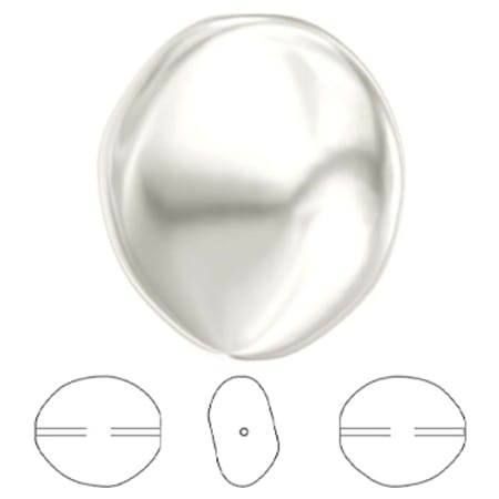 5842 Dooitu® Crystal Baroque Coin Pearl