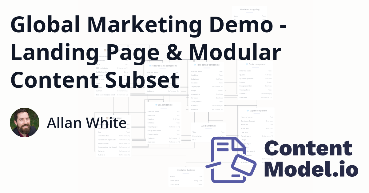 Global Marketing Demo - Landing Page & Modular Content Subset by Allan ...