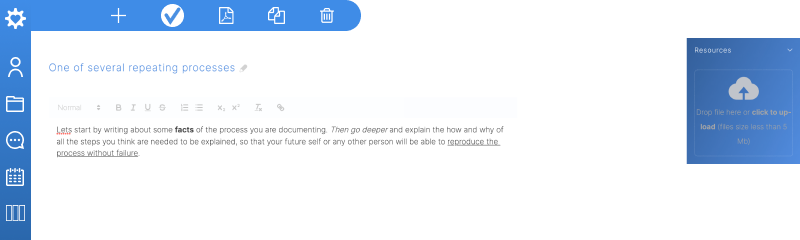 Kanban board with tasks