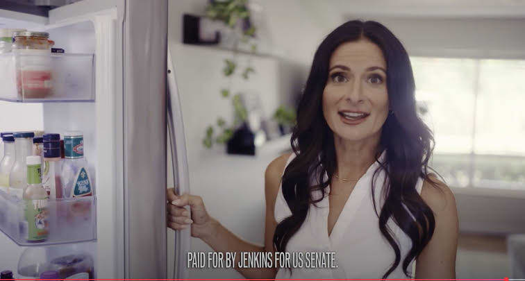 Ứng viên của đảng Dân chủ Jennifer Jenkins trong một video của chiến dịch tranh cử vào Thượng viện Mỹ